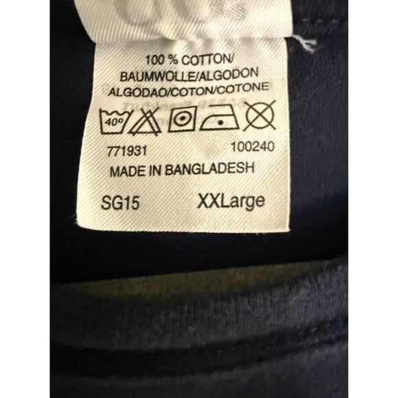 University of Frankfurt Germany Graphic T-Shirt Navy XXL Cotton Casual Tee - Picture 5 of 5